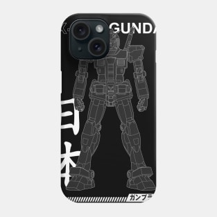 RX 78 2 Gundam Streetwear black white street Phone Case