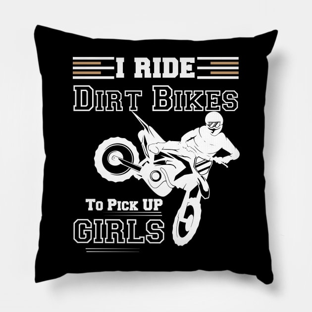 Motocross Bike Motorcycle Therapy Pillow by Little Treasures