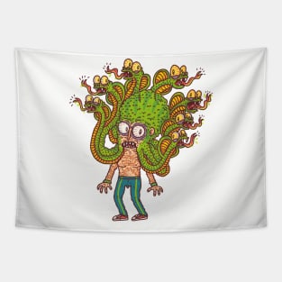 Octocobra Head Tapestry