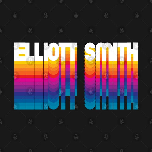 Retro Elliott Proud Personalized Name Gift Retro Rainbow Style by Time Travel Style