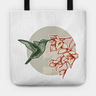 Hummingbird and bougainvillea Tote