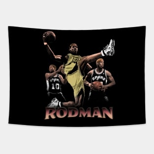 Dennis Rodman Haftone Style Tapestry