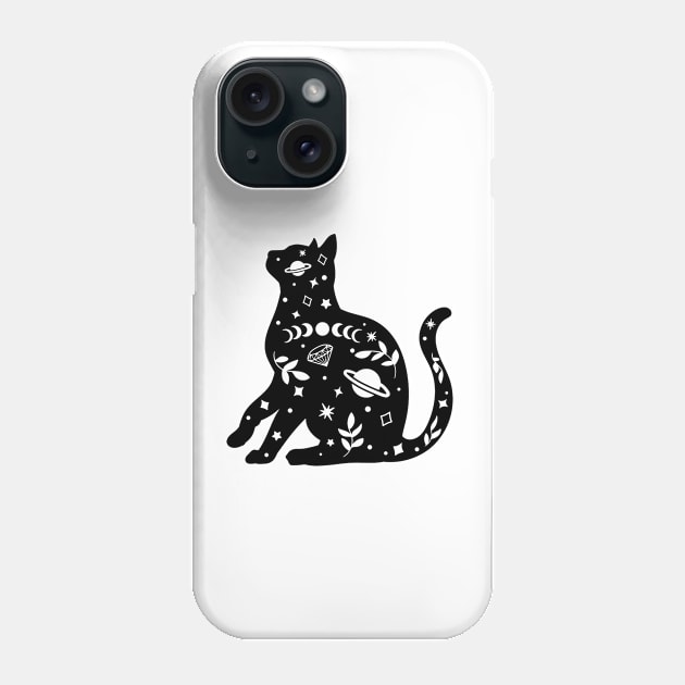 Spirituality Cat Universe Energy - Spiritual Phone Case by AbundanceSeed