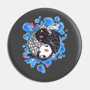 YIN YANG FISH,SYMBOL OF HARMONY Pin