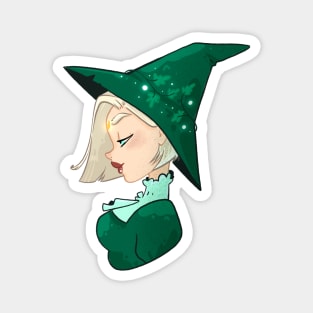 Green witch Magnet