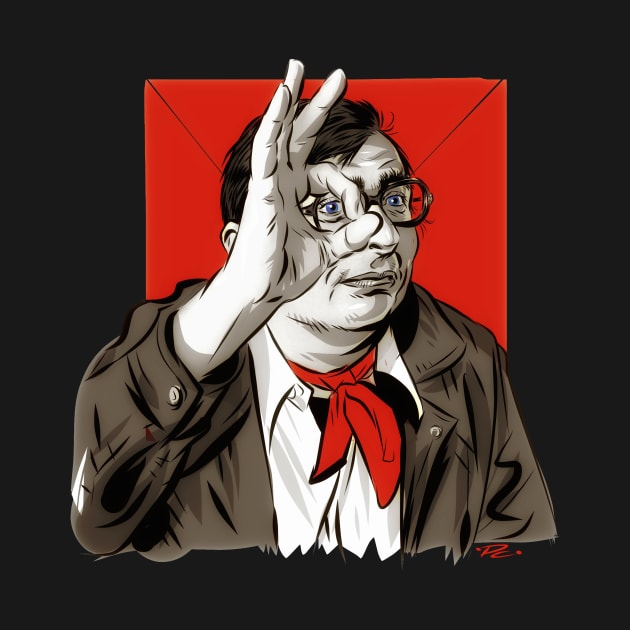 Claude Chabrol - An illustration by Paul Cemmick by PLAYDIGITAL2020