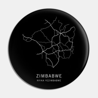 Zimbabwe Road Map Pin