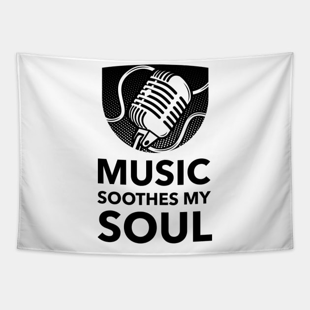 Music Soothes My Soul Tapestry by Jitesh Kundra