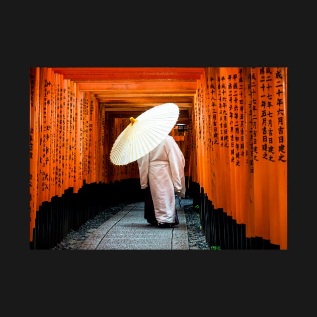 Shinto Priest at Fushimi Inari Taisha by LukeDavidPhoto