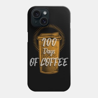 100 days of coffee Phone Case