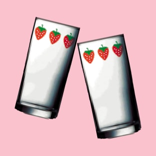 Nana strawberry glasses - Pixel Art #002 T-Shirt