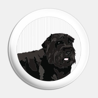 Animal Vignette: Bouvier des Flandres Pin