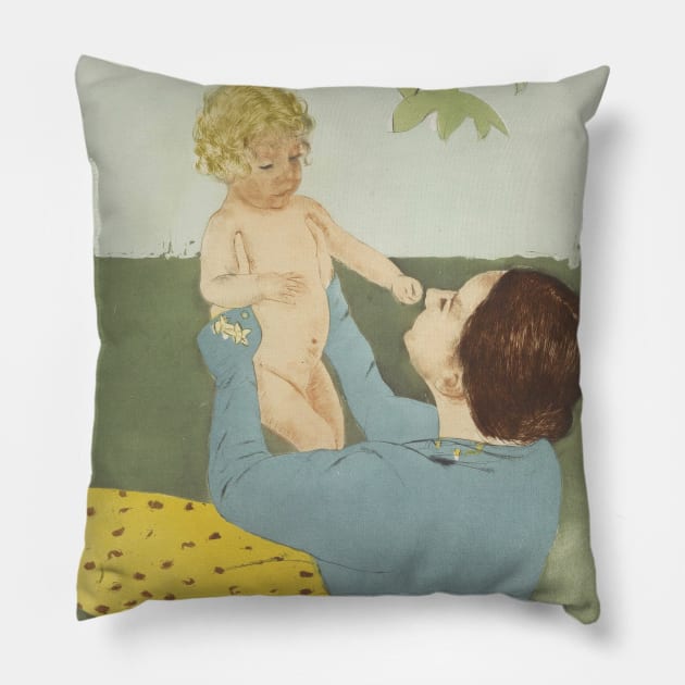 Under the Horse-Chestnut Tree by Mary Cassatt Pillow by Classic Art Stall