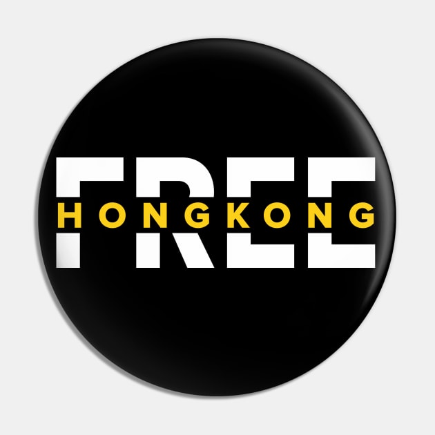 Free Hong Kong -- 2019 Hong Kong Protest Pin by EverythingHK