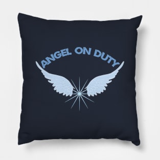 Angel on Duty Pillow