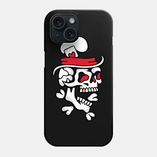 Gentleman skull tophat Phone Case