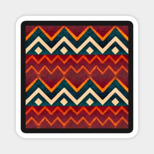 Traditional Aztec pattern, model 2 Magnet