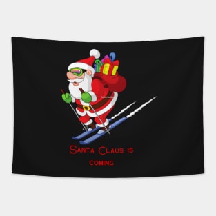 Santa Claus Is Coming,Love Christmas,Merry X Mas Tapestry