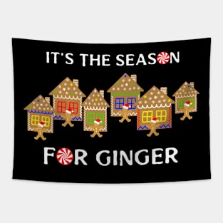 Tis The Season For Gingerbread Man Tapestry