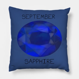 Sapphire Crystal September Birthstone Pillow