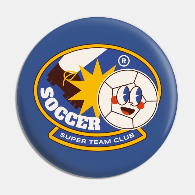 Super Soccer Badge Pin by Javio