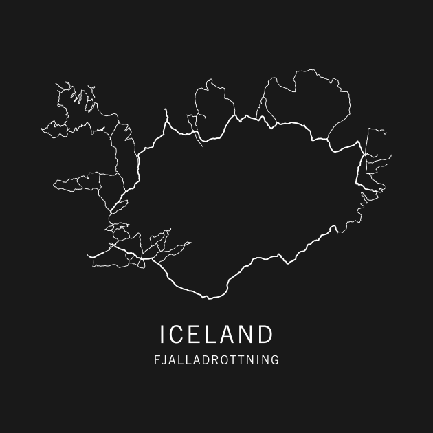 Iceland Road Map by ClarkStreetPress