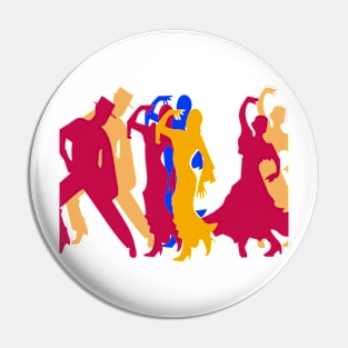 flaming flamenco transparent Pin