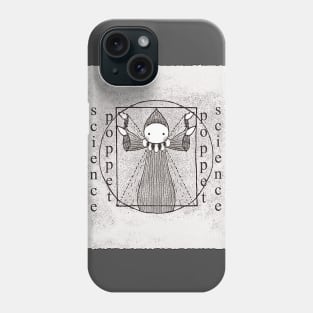 Vitruvian Poppet in Black and White Phone Case