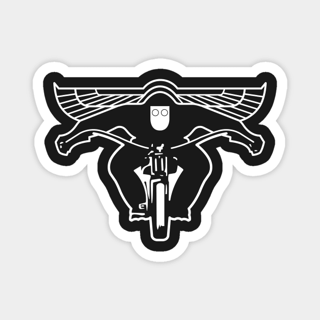 Motorcycle Rider Magnet by venitakidwai1