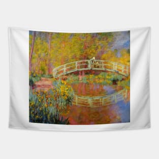 Christopher Robin & Winnie-The-Pooh on Monet’s bridge Tapestry