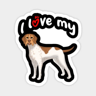 I Love My German Wirehaired Pointer Dog Magnet