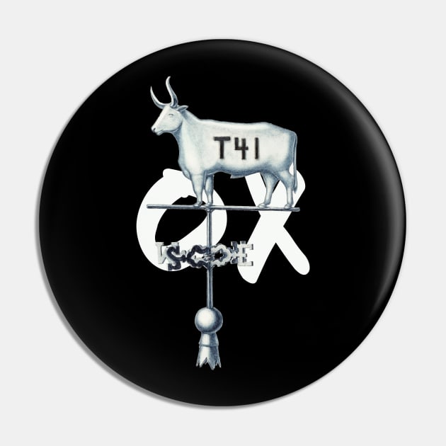 Ox Weather Vane Pin by Tandit Store