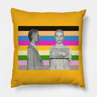 Celebrity Mug Shot: David Bowie Edition Pillow