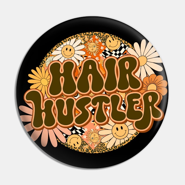 Hair Hustler Retro Groovy Floral Pin by BuddyandPrecious