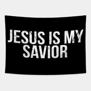 Jesus Is My Savior Cool Motivational Christian Tapestry