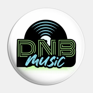 DNB - Music Vinyl (blue/green) Pin