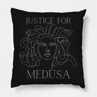 JUSTICE FOR MEDUSA Pillow