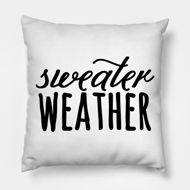 Sweater Weather Pillow by faiiryliite