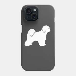 Tibetan Terrier Silhouette Phone Case