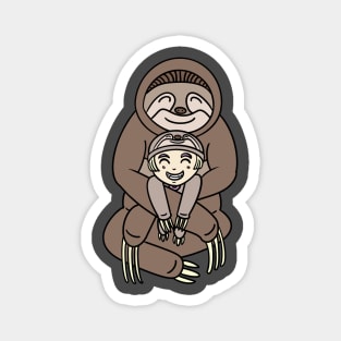 Funny sloth hug Magnet