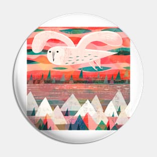 White Owl Pin