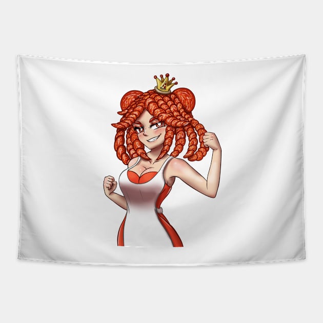 Pepperoni-Queen Tapestry by AV90