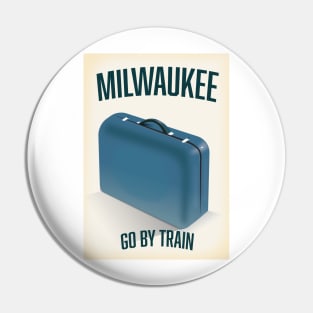 Milwaukee Vintage travel poster Pin