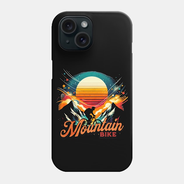 Outdoor Mountain Bike Design Phone Case by Miami Neon Designs