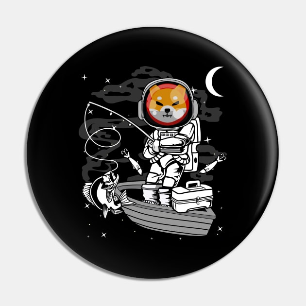 Astronaut Fishing Shiba Inu Coin To The Moon Shib Army Crypto Token Cryptocurrency Blockchain Wallet Birthday Gift For Men Women Kids Pin by Thingking About