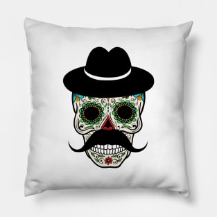 'Cinco de Derby Skull' Art Skull Color Gift Pillow