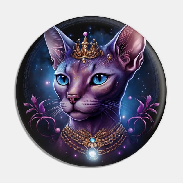 Royal Abyssinian Cat Pin by Enchanted Reverie