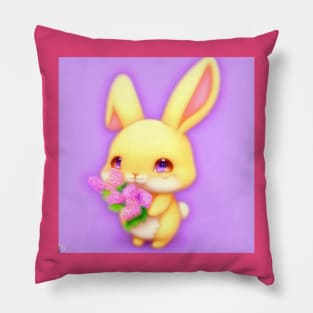 Cute Digital Bunny Pillow