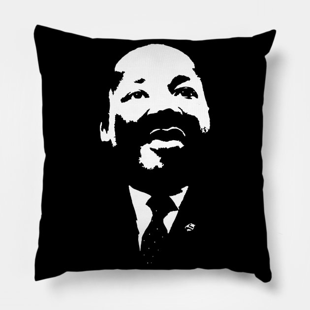 Martin Luther King Jr. Aka MLK 28B (マーティン・ルーサー・キング・ジュニア。) African American Baptist minister and activist Pillow by FOGSJ