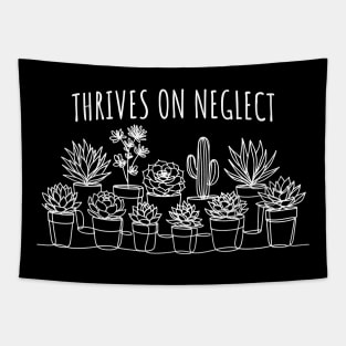 Thrives on Neglect, Cactus Gardener Tapestry